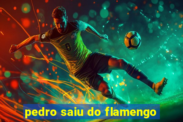 pedro saiu do flamengo